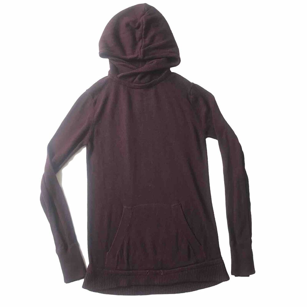 Lululemon Sweet Savasana Hoodie Sweater Cashmere Blend Heathered Bordeaux SZ 4
